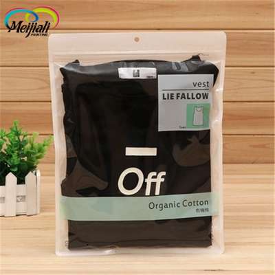 Wholesale T Shirt Ziplock Packaging Bag Waterproof Packaging Bag For Underwear Bikini