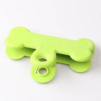 bone shape pet Food bag Clips Plastic Heavy Duty Air Tight Seal Grip Assorted Colors for Coffee Potato and Food Bags