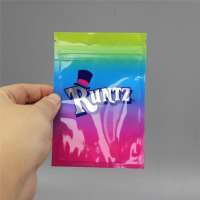 High quality customized mylar child proof stand up runtz jungle boys weed bag